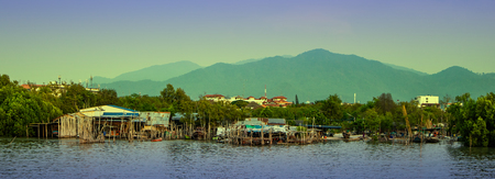 Fisherman village at Ang Sila Chonburi Thailand, Backgrounds