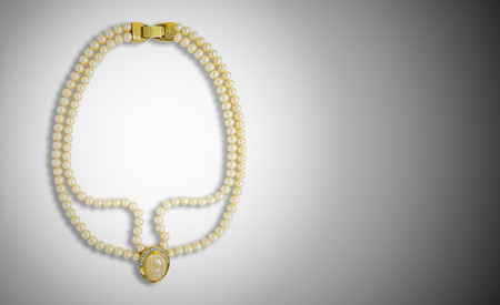 Pearl necklaceの写真素材