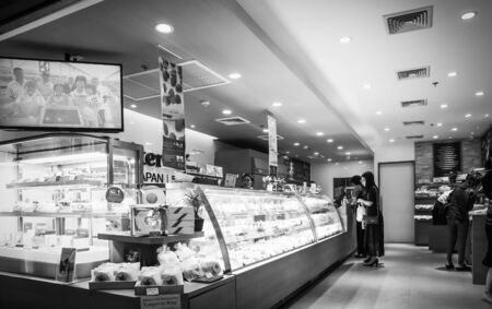 Bakery store in Gateway department store at Sukhumvit road Ekamai Bangkok Thailand, December 9, 2018のeditorial素材