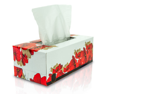 Tissue box mock up white tissue box blank label and no text for packaging, Backgroundsの写真素材