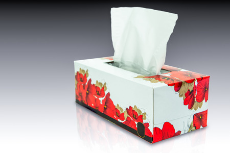 Tissue box mock up white tissue box blank label and no text for packaging, Backgroundsの写真素材