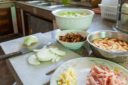 Prepare food ingredients in the kitchen, Backgroundsの写真素材