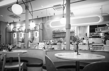 Restaurant in True Digital Park Department Store at Sukhumvit road Bangkok Thailand, October 3, 2020のeditorial素材