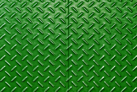 Green diamond steel metal sheet pattern, object backgroundの写真素材