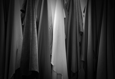 Beautiful cow leather for furniture at the Home and Garden Exhibition 2025 Show at BITEC Bangna,...
