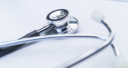 Stethoscope in white backgroundの写真素材