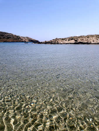 Beatiful greece sea with clear water, Naxosの写真素材