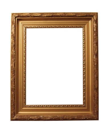Picture frame isolated on a white backgroundの写真素材
