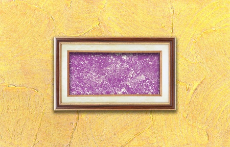 Yellow stucco wallの写真素材