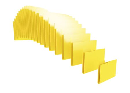 computer folders on white background 