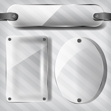 transparency plates on the striped background のイラスト素材