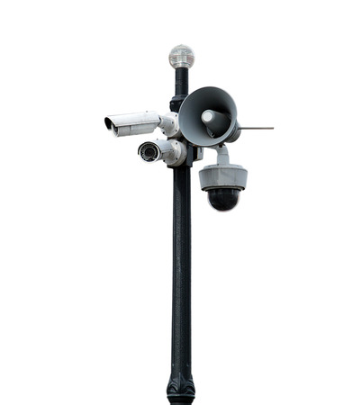 Security camera (cctv camera) in public parkの写真素材