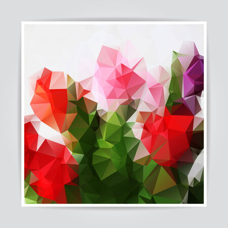 Abstract Natural Colorful Triangle Polygonal backgroundのイラスト素材