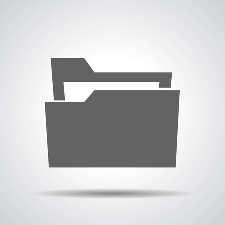 flat folder icon illustrationのイラスト素材