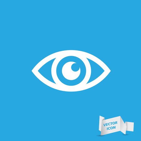 Eye icon - vector illustrationのイラスト素材