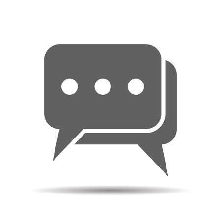 flat chat icon- vector illustrationのイラスト素材