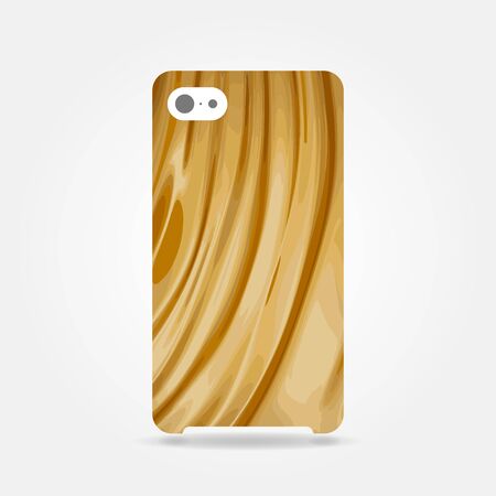 Abstract smooth golden cover phone case designのイラスト素材