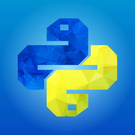 two snakes Icon isolated on blue background. Trendy boa vector symbol for web site designのイラスト素材