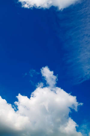 blue sky background with cloudsの写真素材