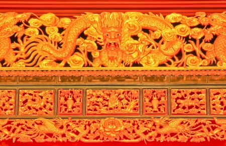 The Chinese dragon sculpture art  Animals in mythology の写真素材