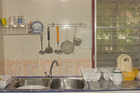Kitchen part of the house to make a home completely の写真素材