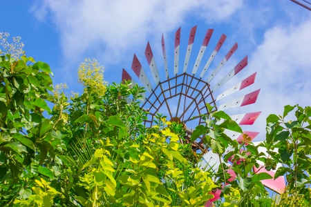 Wind turbine for pumping の写真素材