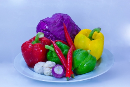 Vegetables in the market, there are several kinds の写真素材