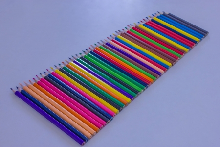 The beautiful art of pencil color is achieved の写真素材