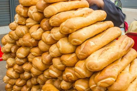Bread is the food of the people of Europe  But currently eat around the world の写真素材
