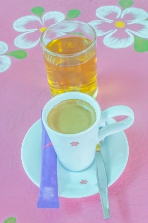 Currently, the most popular coffee drinks の写真素材