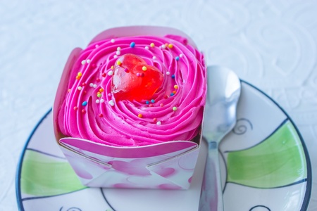 Cup cake as dessert to eat の写真素材
