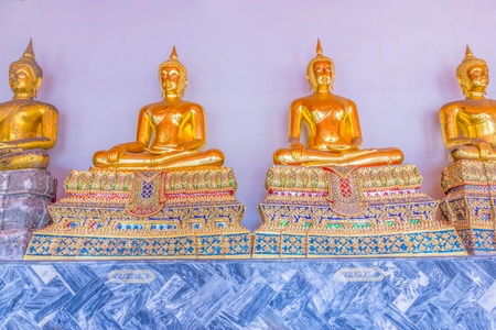 Buddha statue at Wat Mahatat temple in Bangkok,Thailand の写真素材