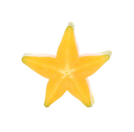 star apple on white backgroundの写真素材