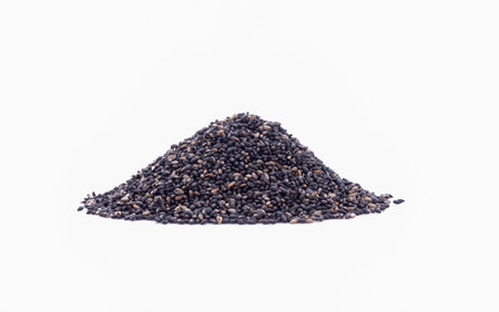 Sesame seeds, food agriculture background.の写真素材