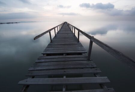the bridge on early morning like a haven