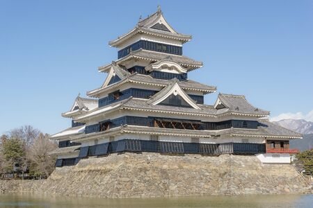 Matsumoto castle in winterのeditorial素材