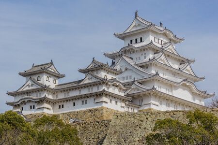 Himeji castle in winter, Himeji, Japanのeditorial素材