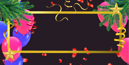 Christmas. Xmas holiday lettering design, typography as banner, greeting card, gift package etc.のイラスト素材
