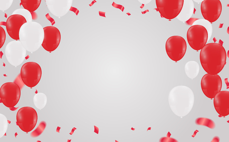 Vector illustration balloon of happy new year gold and black colors place for text christmas ballsのイラスト素材