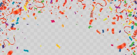 Creative realistic paper cut vector illustration of happy birthday postcardのイラスト素材