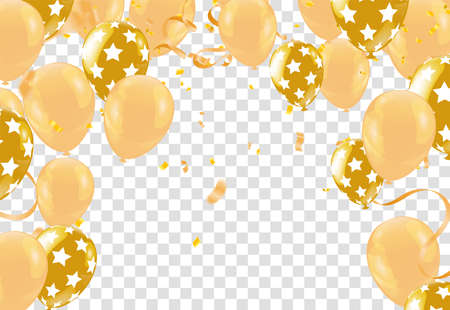 Background illustration of colorful lot of balloons 110 years anniversary and multicolored balloonsのイラスト素材