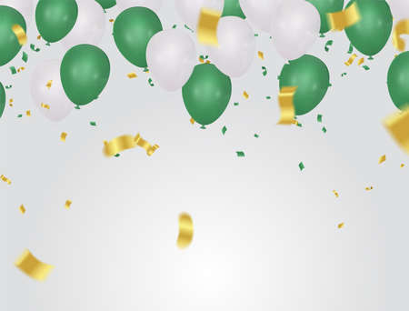 Christmas golden confetti. Falling shiny confetti glitters in gold color. New year, birthday, valentines day design element. Holiday background.のイラスト素材
