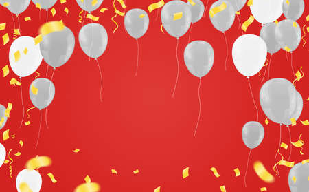 Finland Independence Day poster. Patriotic holiday. Finland balloonsのイラスト素材