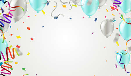 Sale background Card , special offer with balloons Realistic vector design for a shop and sale bannersのイラスト素材