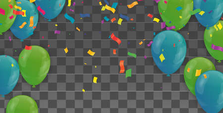 Holiday Halloween. on night sky background. party balloons graveyard. Vector illustrationのイラスト素材