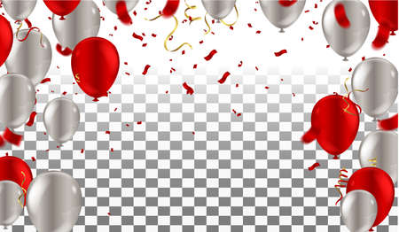 Vector illustration Black Friday Sale design with balloonsのイラスト素材