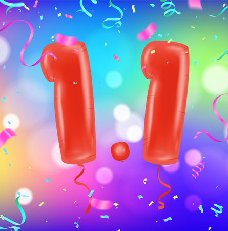 Party balloons 1-1-shopping day. SPECIAL OFFER Supper sale. shopping onlineのイラスト素材