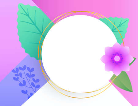 Vector illustration Happy Valentine's day background present composition for a trendy banner, poster or greeting card with space for your textのイラスト素材