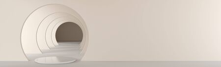 3D rendering. Mockup, podium, platform abstract scene minimal. Used in commercial space for...