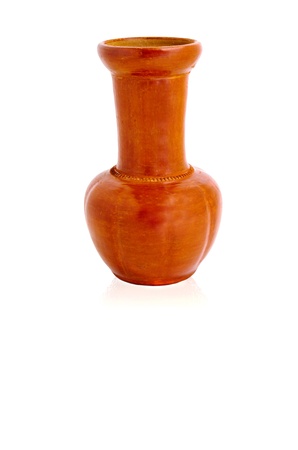 Thai Earthenware on a white backgroundの写真素材